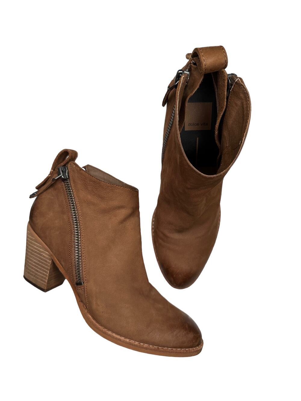 Dolce Vita tan rugged Jaeger booties size 8